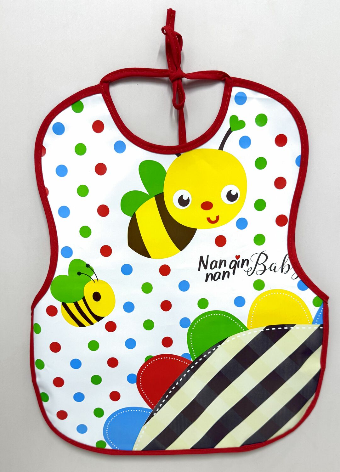 Арт 1305 Нагрудник на завязках с карманом ПВХ 40*33 см